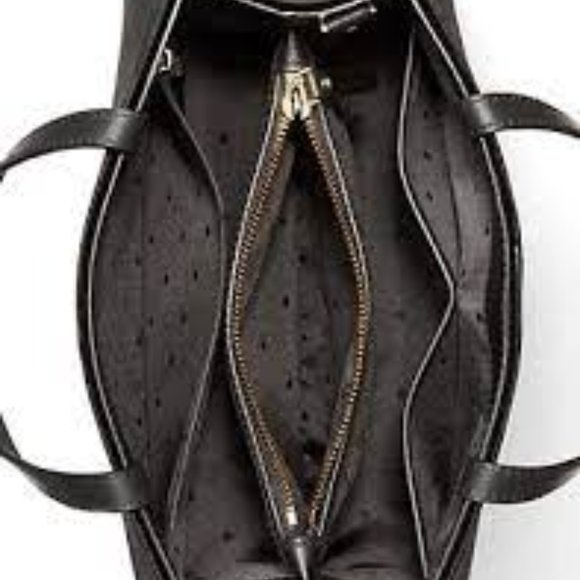 Kate Spade Thompson Street Black Velvet Sam Satchel Handbag NWT! - Picture 5 of 11